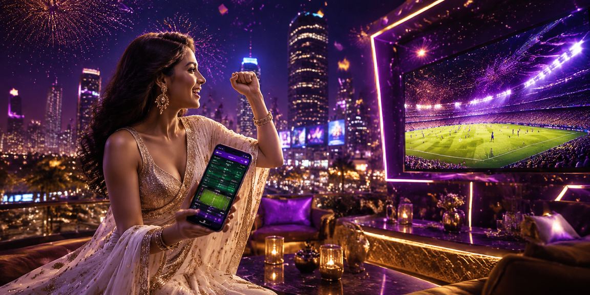 Bustling street view with sports betting elements in Bangalore